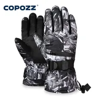 COPOZZ  Men Women 3 finger Touch screen Ski Gloves Waterproof Winter Warm Snowboard Gloves Motorcycle Riding Snowmobile Gloves 1