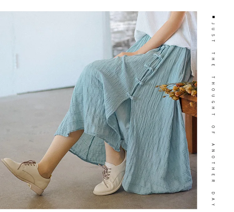 black denim skirt Vintage Jacquard Cotton Women Skirts Patchwork Button Elastic Waist Spring 2022 Solid Color Soft Women A-Line Skirts MT38 leather skirt