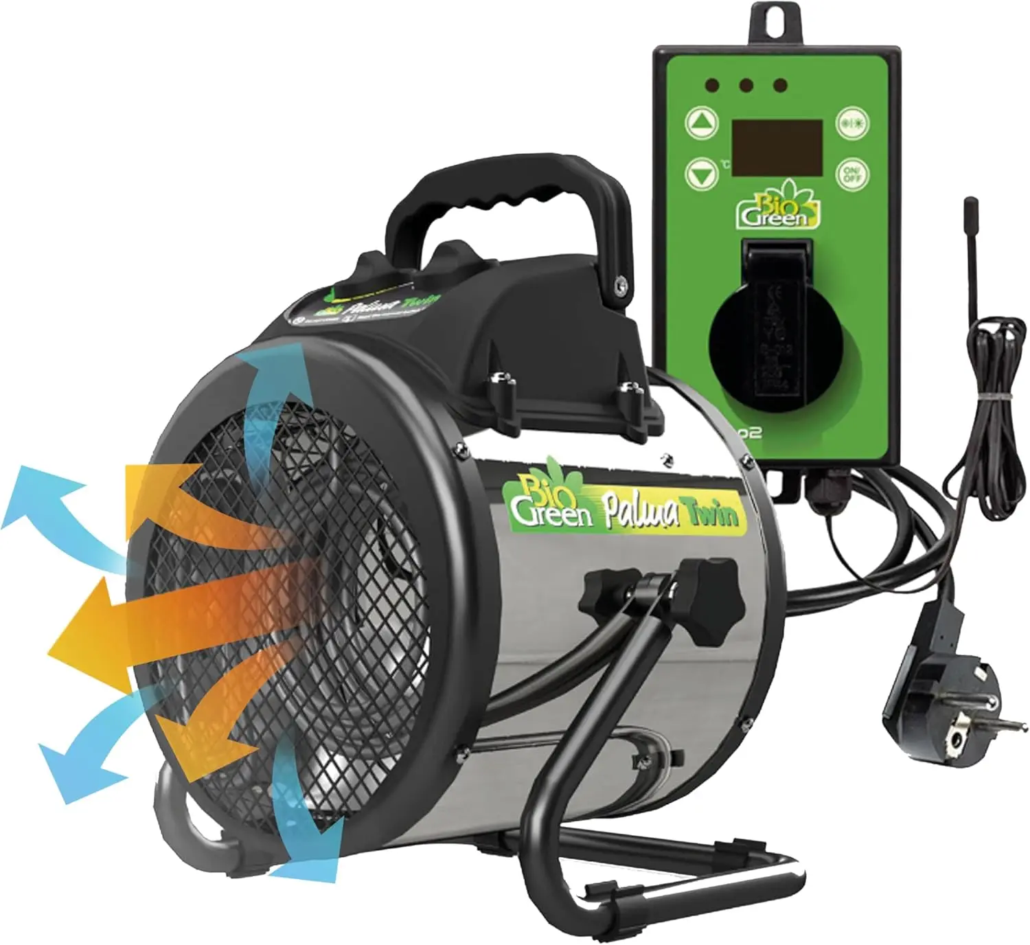 PAL 2.0/USDT Palma Greenhouse Heater with Thermostat Fast Heating Grow Tent Heater Greenhouse Fan Outdoor Heater