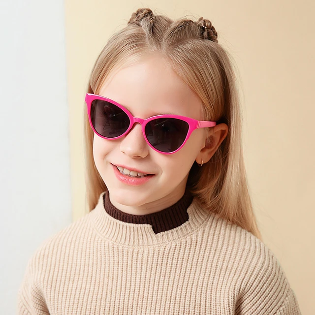 2024 Kids Cat Eye Polarized Sunglasses 3-10 Years Girls Boys TAC