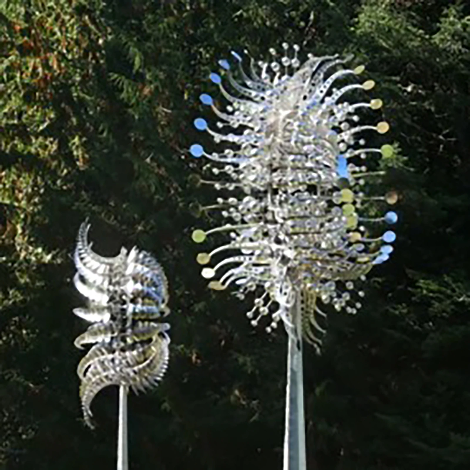Solar Kinetic Metal Wind Spinner 1