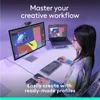 MX Creative Console - 9 Customizable LCD Keys, Control Dial for Graphic Design, Video Editing, Control Adobe, Zoom, Spotify 3