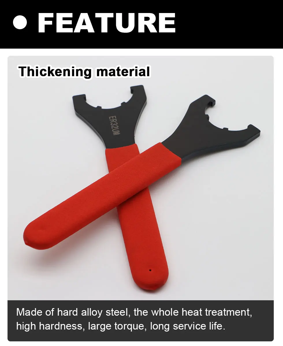 ER16UM ER20UM ER25UM ER32UM ER40UM ER50UM Schlüssel Mutter Spannzange CNC Fräsmaschine Cutter Drehmaschine Werkzeuge UM Typ ER Spanner Spannzange – Detail 3