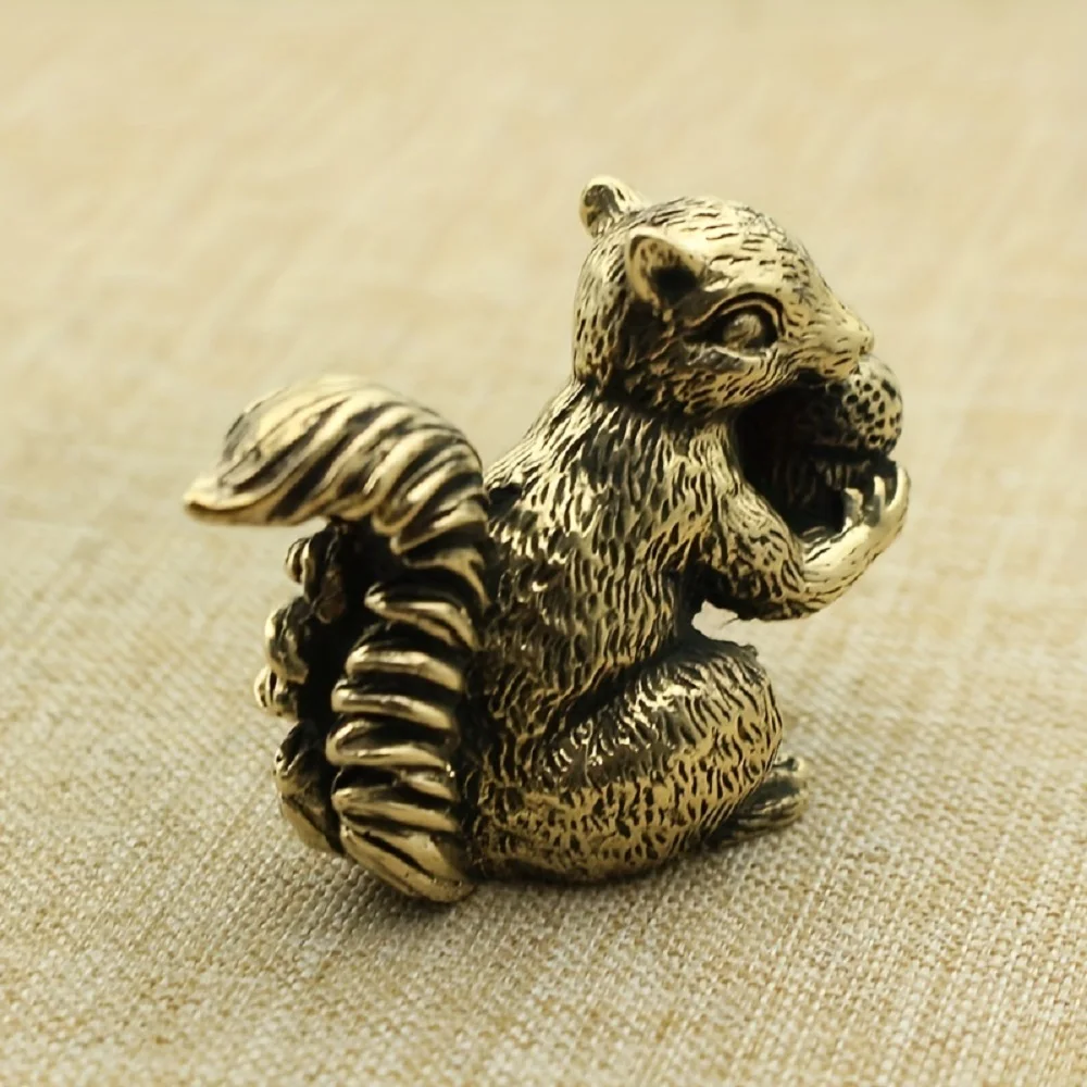Antique Copper Squirrel Incense Holder 5