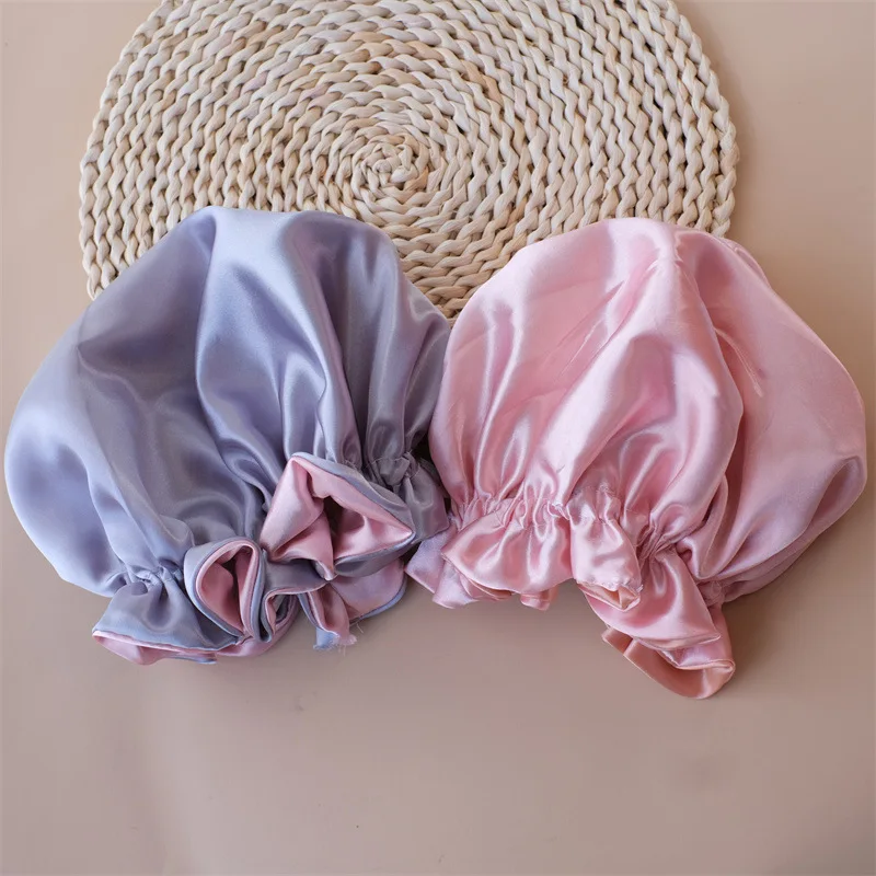 Silk Hair Wrap Bonnet Cap For Curly Hair Baby Bonnet Satin Bonnet