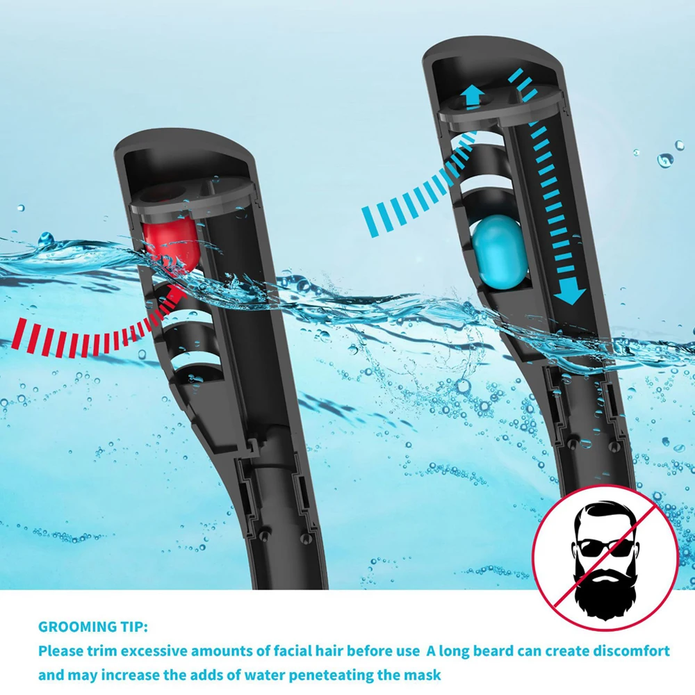 Diving Mask Snorkeling Diving Mask Swimming Goggles Diving Goggles Snorkeling Mask Double Tube Silicone Full Dry Diving Mask Adults Swimming Diving Goggles Self Contained Underwater Breathin