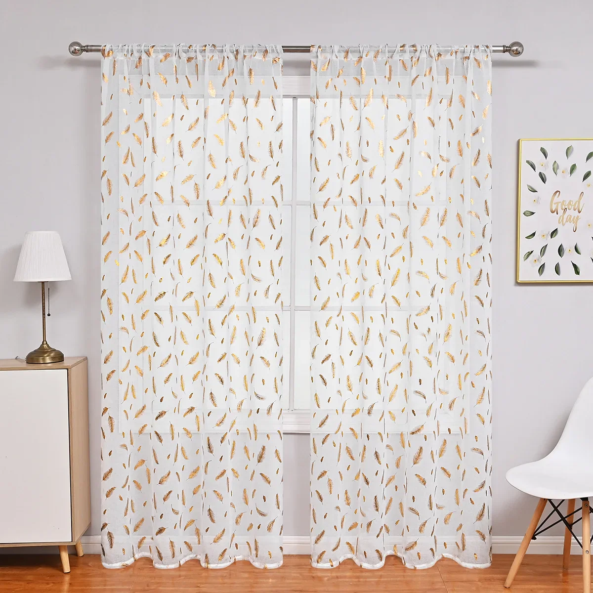 

FF1077 Small feather curtains for sun protection