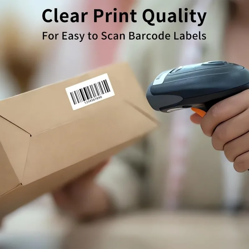 Direct Thermal Labels,Rectangle Self-Adhesive Writable Stickers Blank Labels for Thermal Printer Bottles Bins Office Supplies