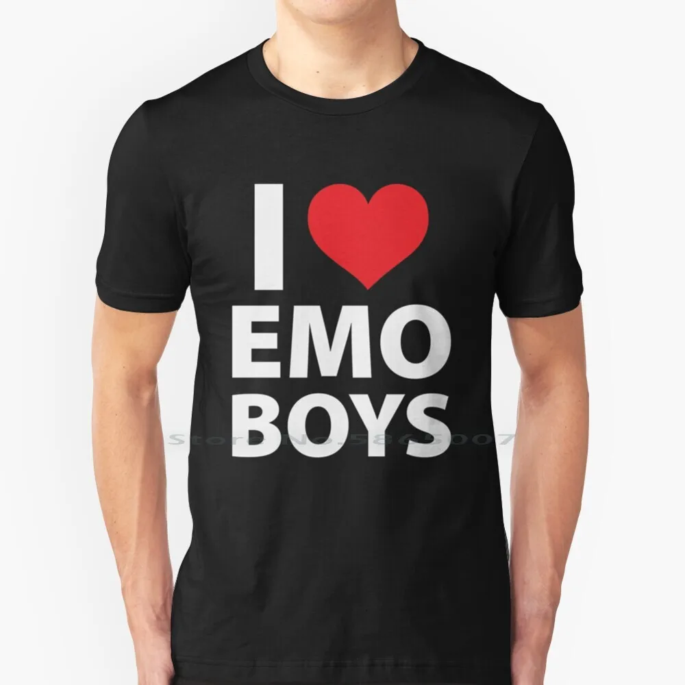 I Love Emo Boys I Heart Emo Boys Tshirt Sticker