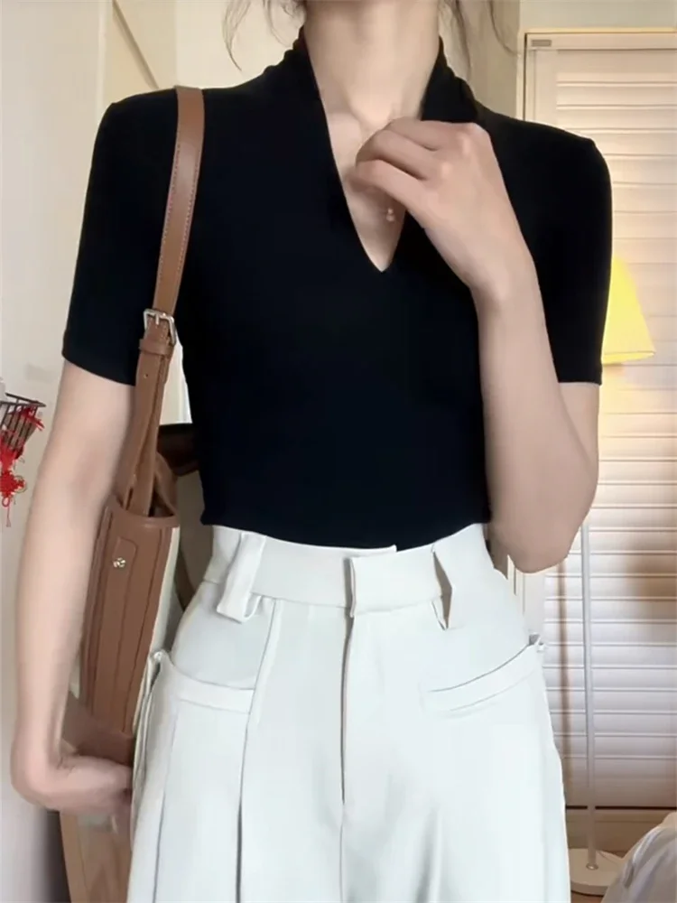 2023 Oversize Plaid Girls Summer Blouse Women Suit Short Sleeves Shirt Tops High Waist Wide Leg Trousers Two Piece Shorts Suits