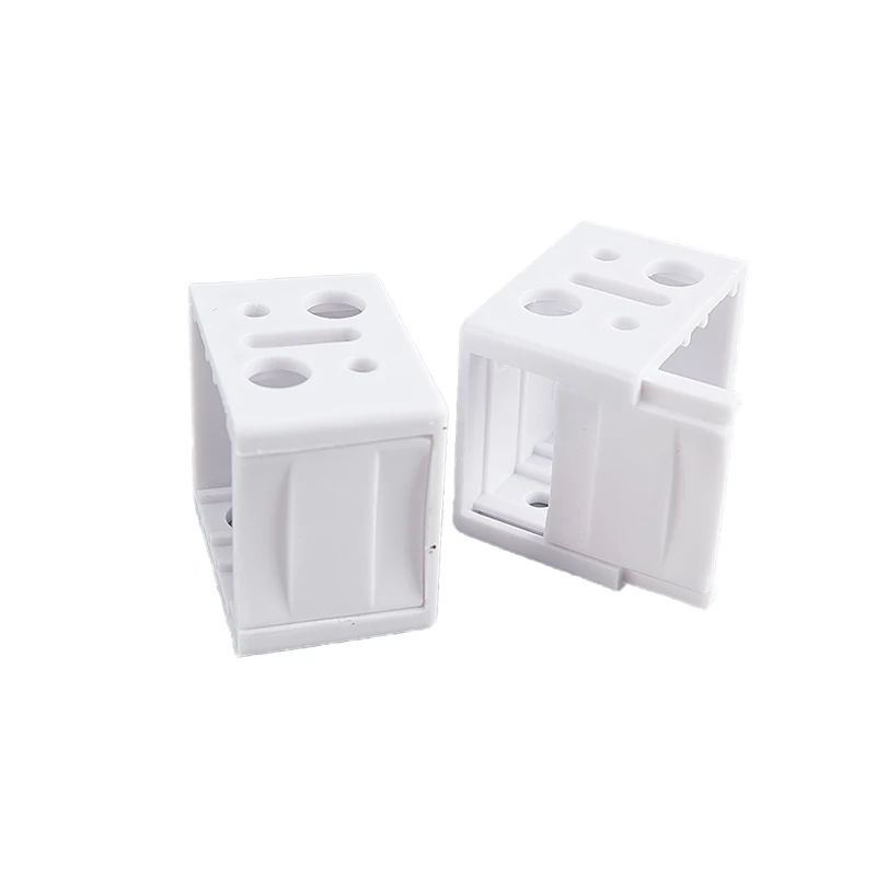 Description Picture 6 of item2PCS  White Mounting Bracket Low Profile Box for Window Blinds Shutter Plastic Installation Accessories Mounting At Both Ends