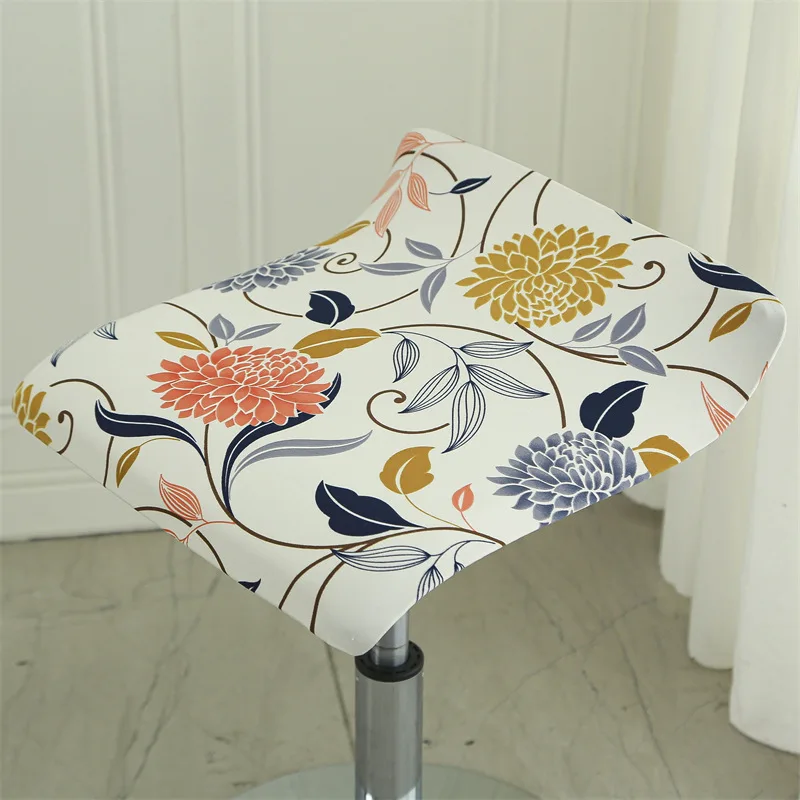 1pc Cashier Square Chair Cover Elastic Home Hotel Bar Rotating Lifting Swivel Chair Seat Cover Covers Stretch Bar Stool Covers 5