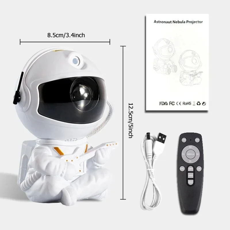 Astronaut projection light Galaxy projector LED night light starry sky atmosphere light desktop decoration light bedroom home ch 6