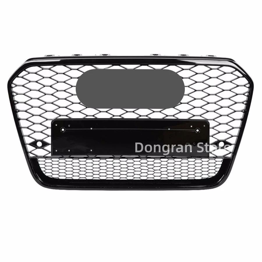 

For RS6 Style Front Sport Hex Mesh Honeycomb Hood Grill Black For Audi A6/S6 C7 2012 2013 2014 2015 Car-styling Accessories