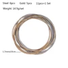 Metal Stainless Steel Waterproof Spring Mixed Color Expandable Bracelet Classic Guitar String Annular Charm Jewelry Unisex Gifts 6
