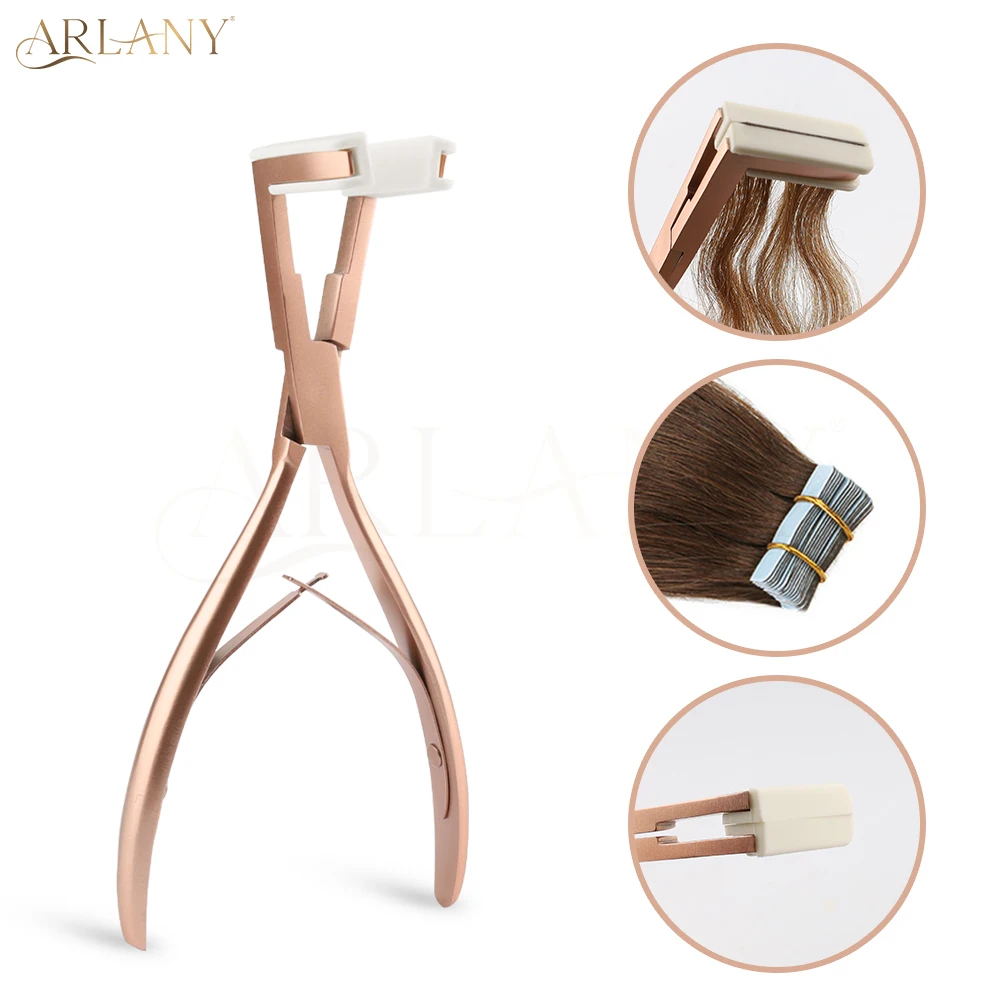 Hair Extension Pliers Tape in Hair Extensions Extension Sealing Pliers Silicone Pad Jaws