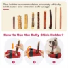 Bully Stick Holder Dog Toy Slow Feeder Ball Food Dispensing Toy for Small Medium Dogs Irregular Rolling Design Dog Toys 5