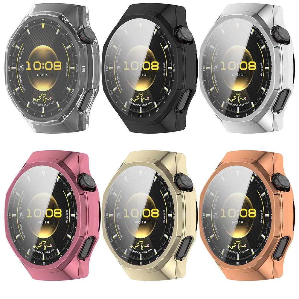 SciuU Coque Pour Huawei Watch GT 2 Pro, Boîtiers Étui De Protection Avec Protection D'écran En TPU Flexible, Anti-Chocs Spécialement Pour Smart Watch GT2Pro 1,39 - Clair
