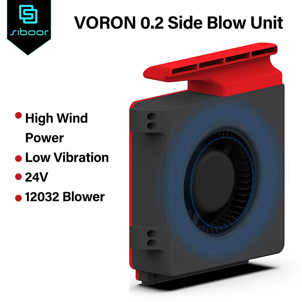 Sopro Lateral Voron Ventilador Auxiliar Alto Fluxo de ar Baixa Vibração Grande Série v0 24v Modelo 12032 2800 Rpm Unidade de