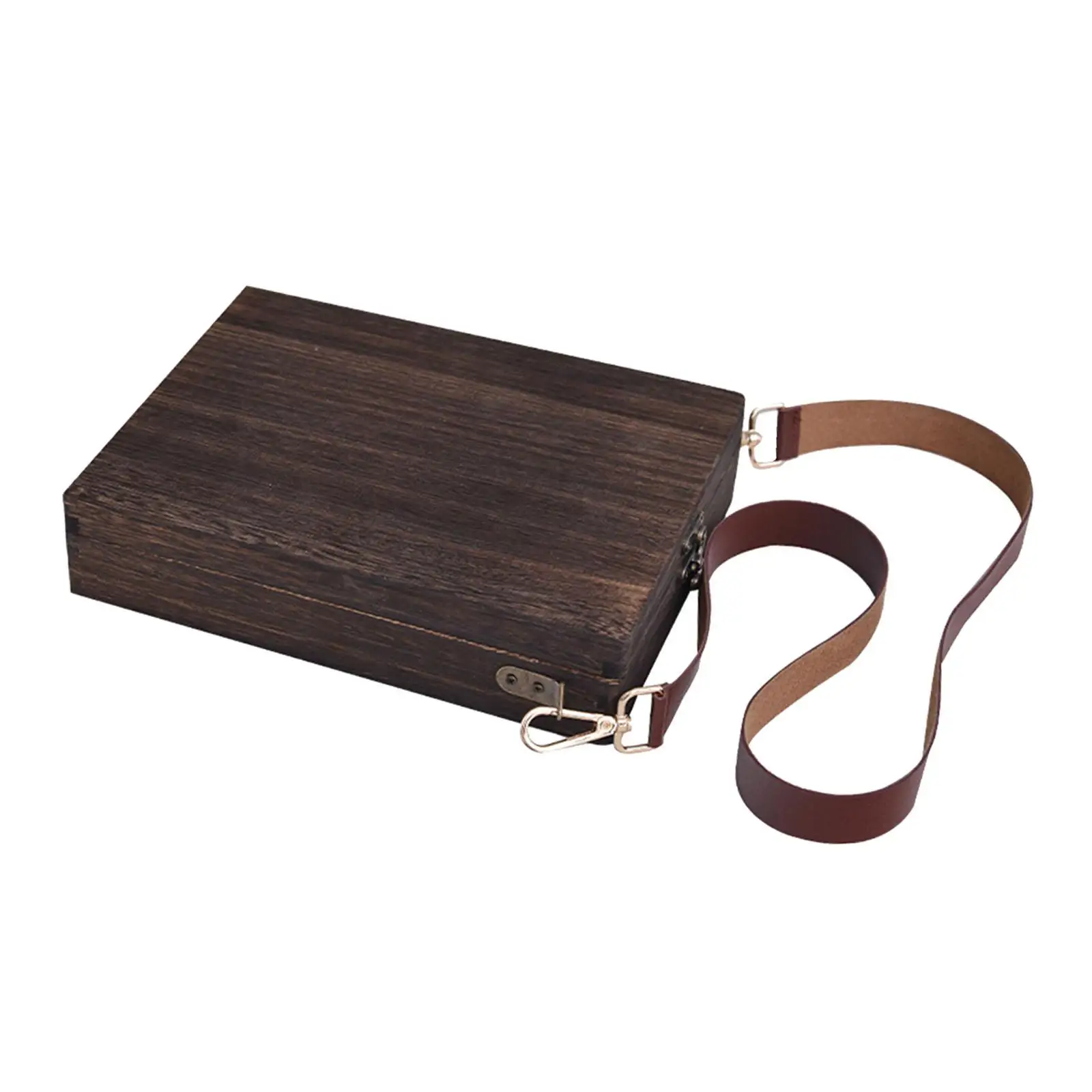 Writers Messenger Wood Box Wooden Box Writers Box Trend Shoulder Bag for Outdoor