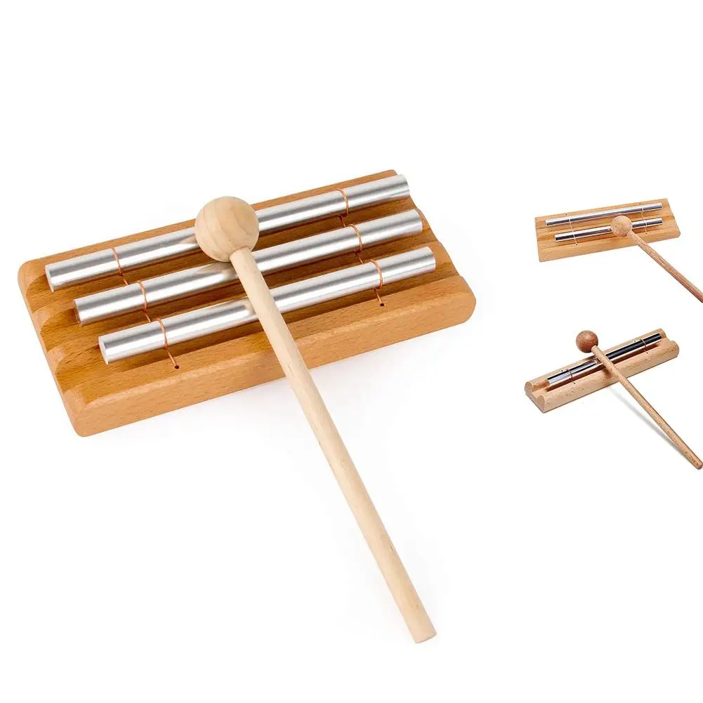 

Meditation Chime With C7 D7 E7 3 Tone Mallet Hand Chime Musically Tuned For Meditation Yoga Mindfulness Teachers Classrooms