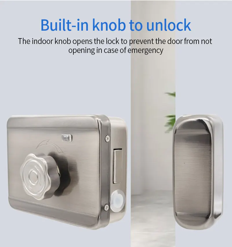 Tuya Wifi APP Control Smart Fingerprint RFID Card Outdoor Door Intelligent Lock