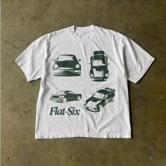 Vintage Fruit Bike Furniture Printed T Shirt Graphic T Shirt High Quality Men's Short Sleeve T Shirt Men's Street Wear Men's Top 2