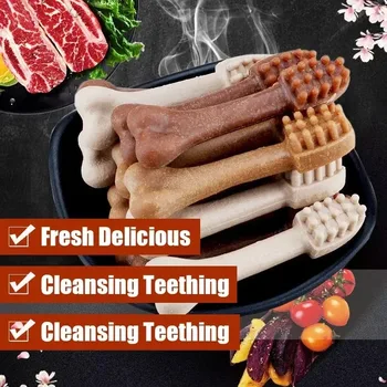 New Dog Bruxism Stick Toothbrush Bone Shape Fresh Natural Nutrition Healthy Adult Dogs Puppy Training Rewards Pet Food Snacks 4