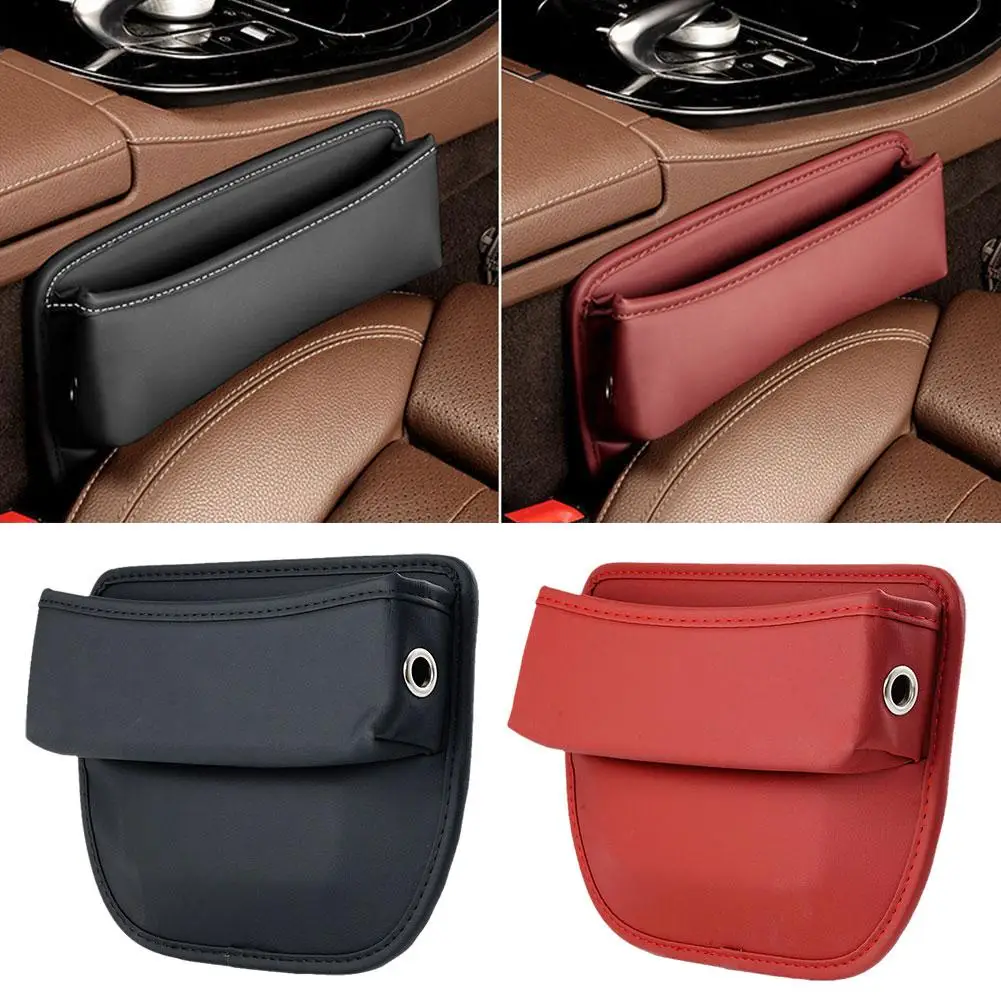 

Кожаный Органайзер на автомобильное сиденье, многофункциональный наполнитель для консоли, коробка для чашек, держатель для хранения, боковой интерьер с карманом для хранения Ca H4S9