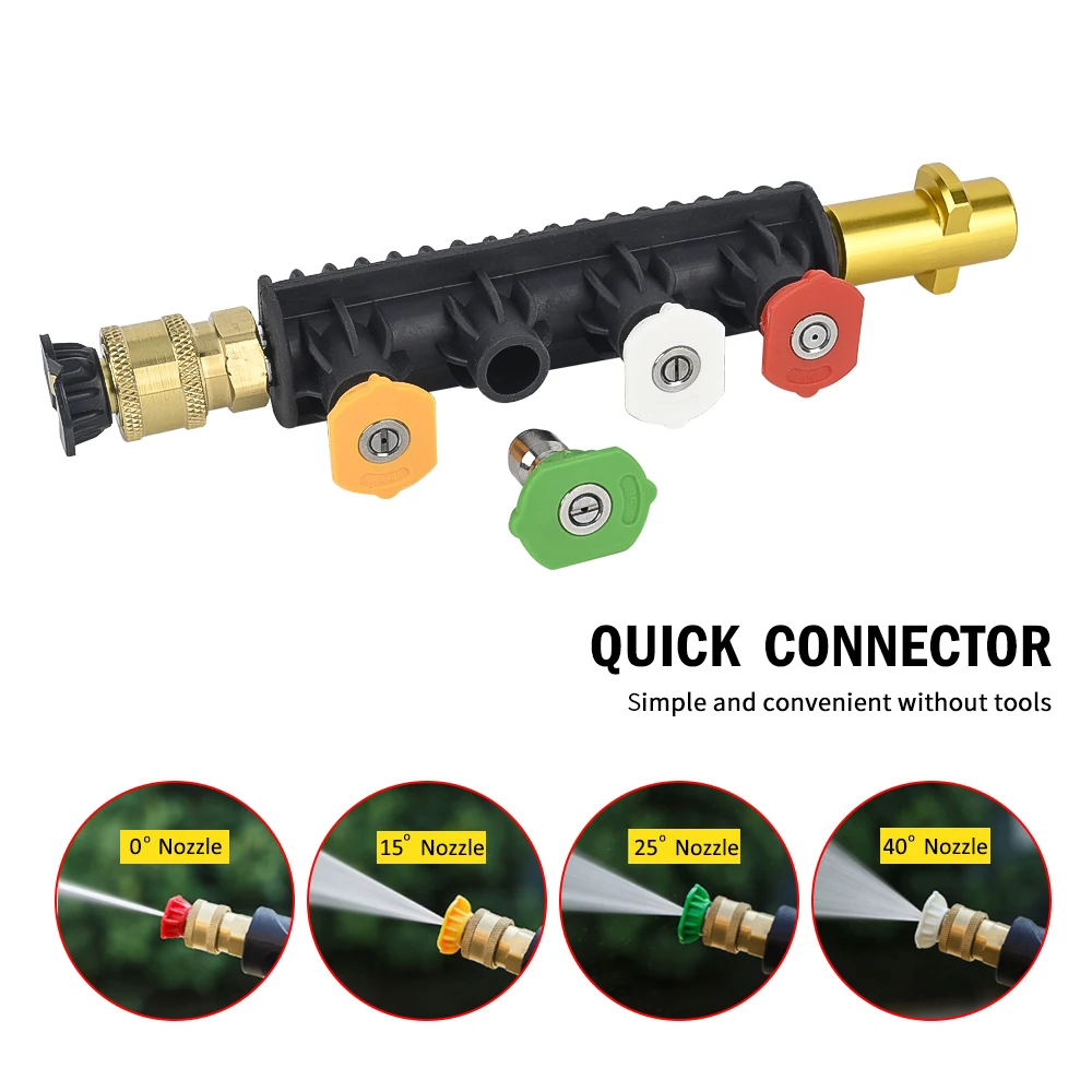 High Pressure Washer Gun Wand Tips Car Jet Washer Spray Gun Lance Nozzle Tip for Karcher Black Deckeri Bosch Lavor 4