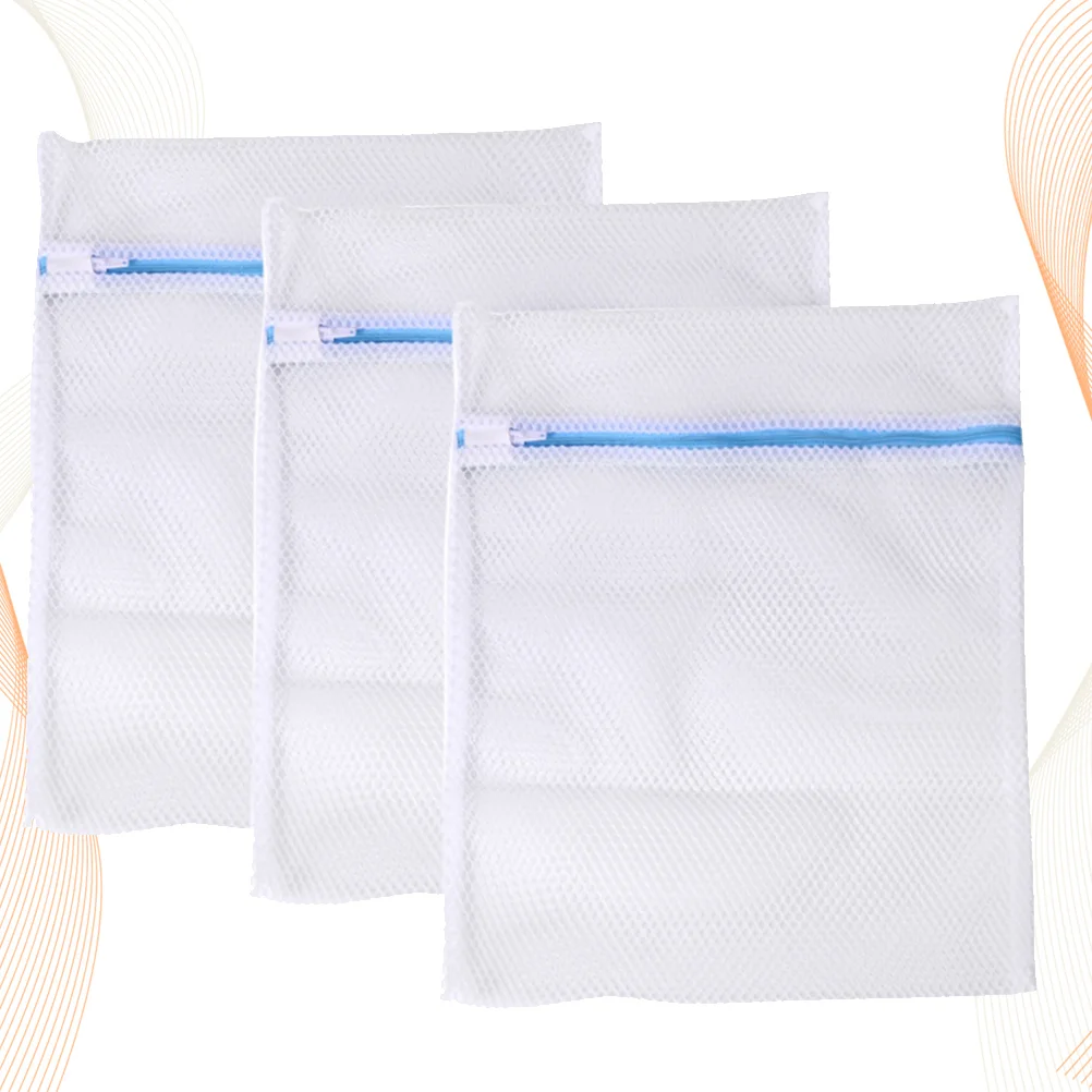 

3 Pcs Washing Bags for Delicates Fine Laundry Dedicated M Garment Mesh White Travel