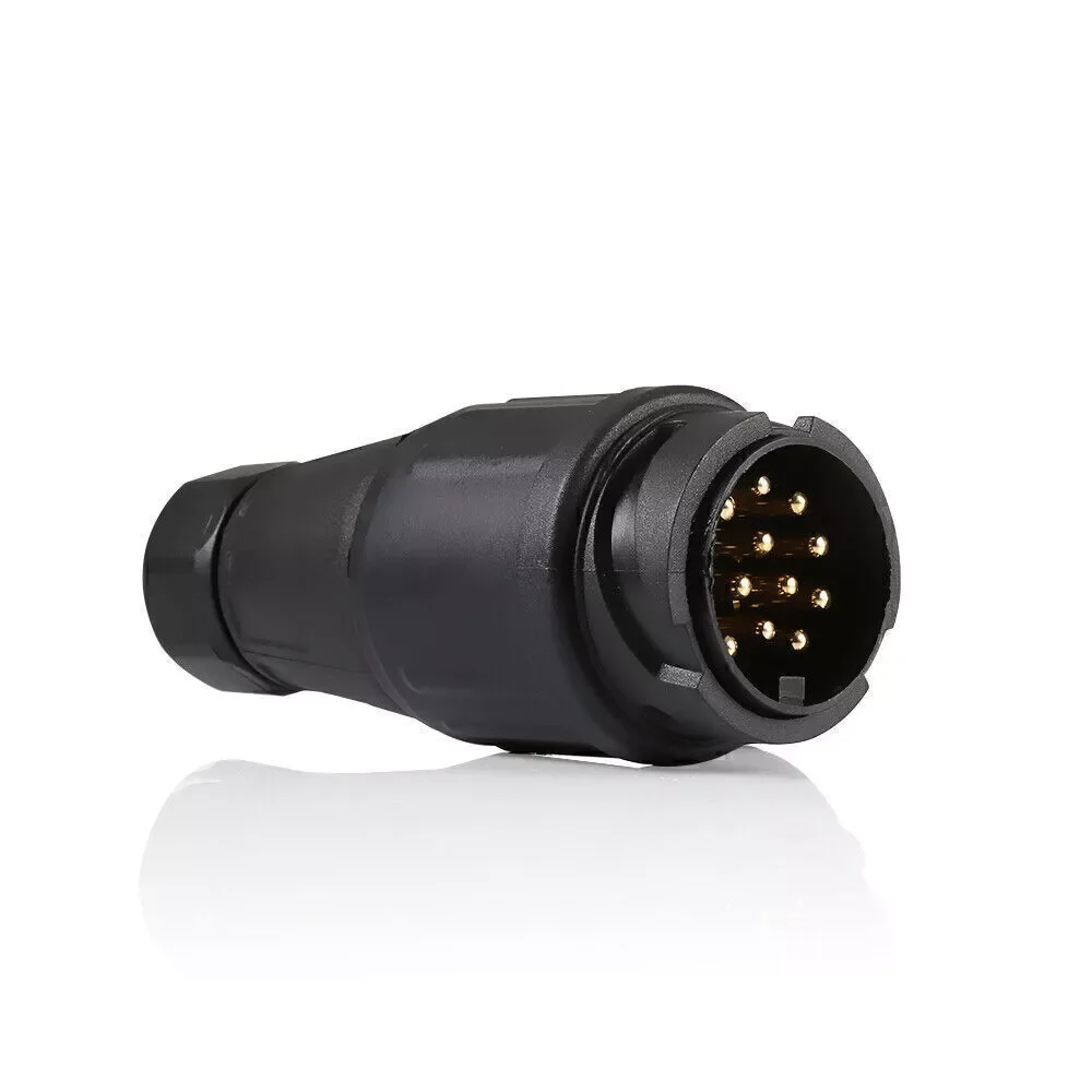 12V 13 Pin Trailer Plug Durable 13 Pole Electrical Caravan Wiring Connector Towing Bar Socket Adapter Car Truck RV trailer plug adapter trailer socket trailer plug socket trailer plug