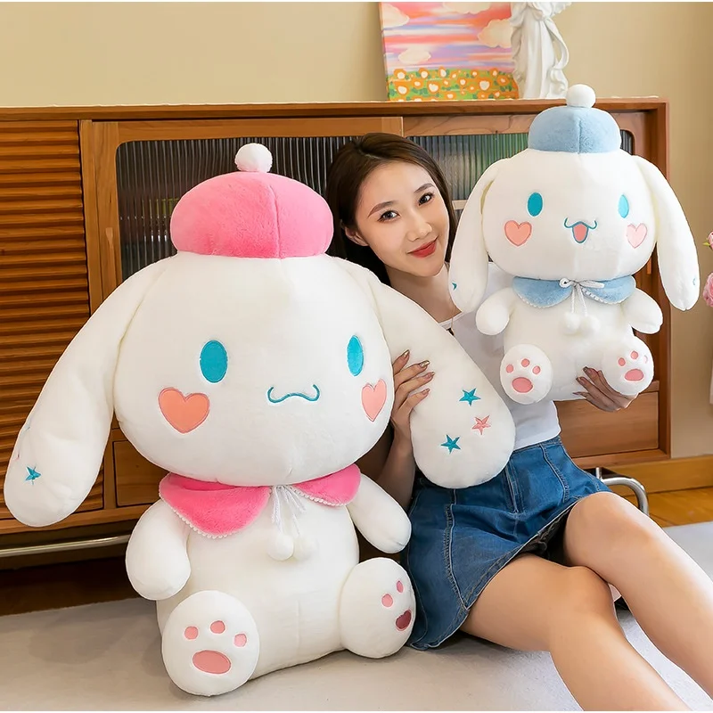 

Sanrio Cinnamoroll Plush Toy Cartoon Anime Big Eared Dog Soft Stuffed Animals Cute Plushie Pillow Doll Toys Birthday Gift