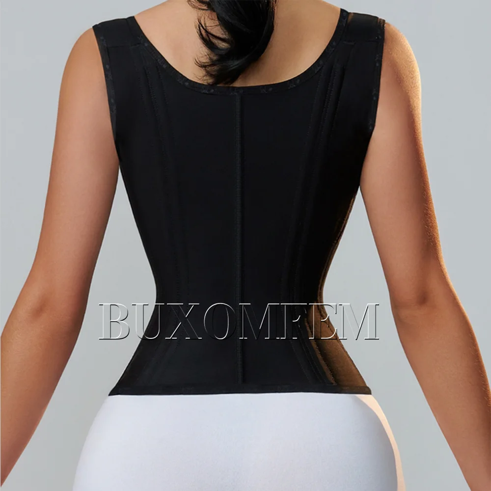 Waist Trainer Corset mesh corset shapewear waist trainer corset Fajas Colombians Girdles Row Buckle and Zipper Unique Postpartum BBL Corset Binder for Women Post Surgery