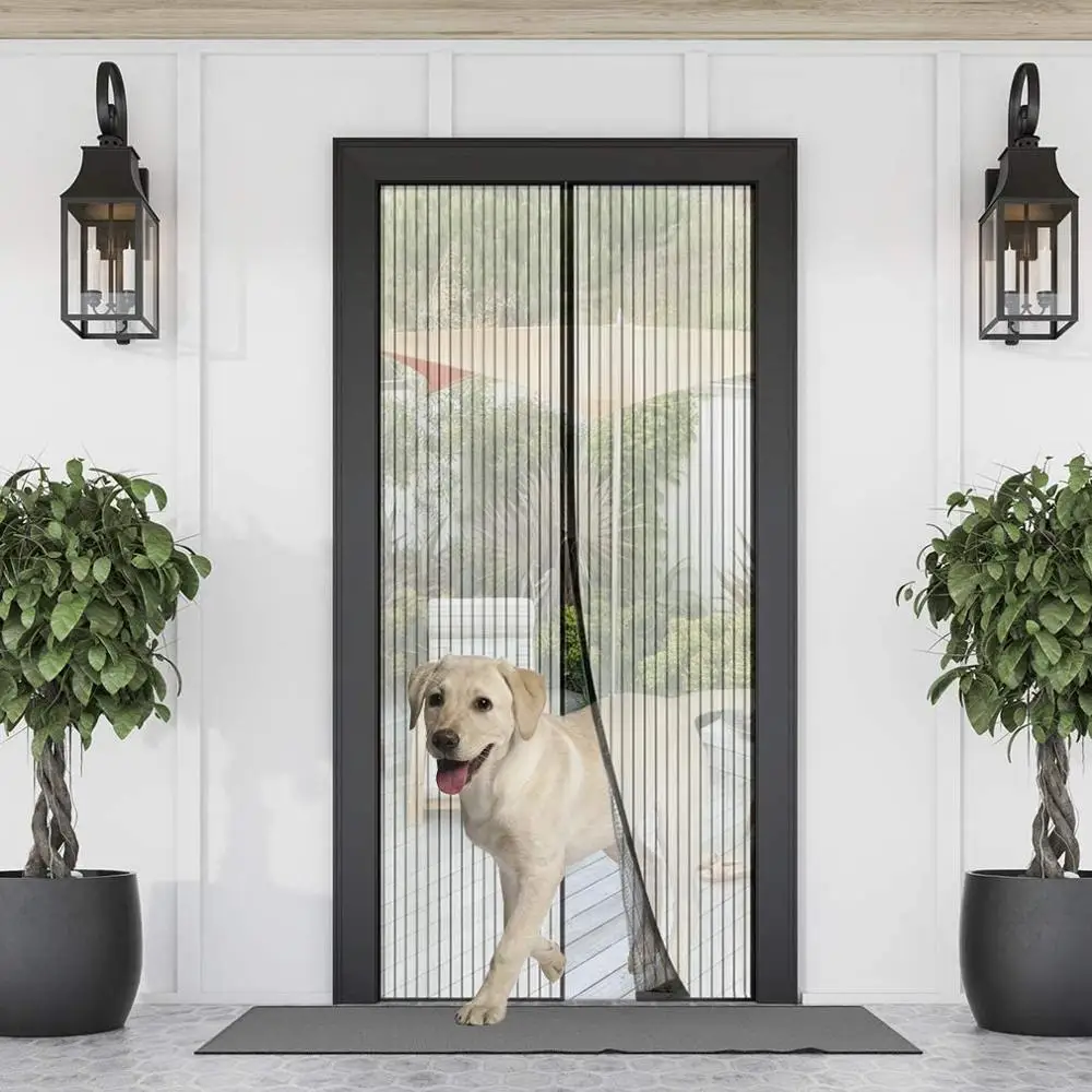 Magnetic Screen Door Curtain Anti Mosquito Door Curtain Magnetic Door Curtain Mosquito Net Curtain Magnetic Suction Door Curtain Premium Summer Automatic Closing Mesh Net 100*210cm