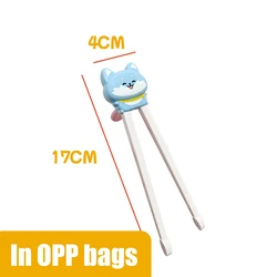 Cartoon Animal Head Children's Training Chopsticks - Reusable and Safe Tableware (A5)