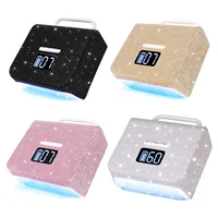 Lampe à ongles aste Pro UV LED, lampe à polymériser à séchage rapide avec affichage, lumière de vernis gel biscuits, 220W 1