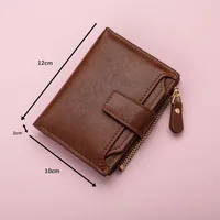 Card Holder Money Bag Wallet Male Men's Coin Purse Wallet RFID Anti-theft Man Leather Wallet Zipper Business 2