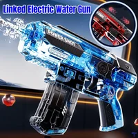 Children High Pressure Electric Water Gun Summer Outdoor Beach Pool Party Fight Game Toys for Kids Automatic Burst Watergun Gift 2