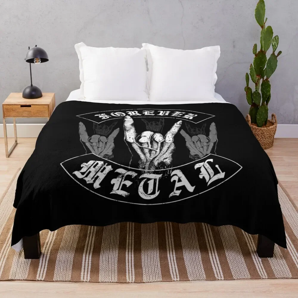 

Forever Metal Throw Blanket Bed Fashionable Giant Sofa Dorm Room Essentials Luxury Thicken Blankets