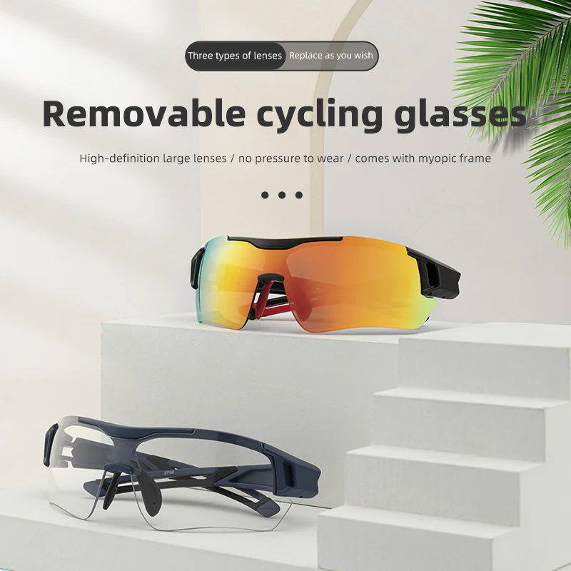 ROCKBROS Polarized Cycling Glasses Men Sports Sunglasses Road MTB Mountain  Bike Bicycle Riding Protection Goggles Eyewear 5 Lens