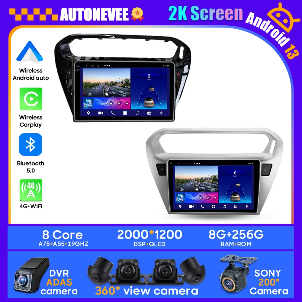

Android Radio Auto For Peugeot 301 For Citroen C-Elysee CElysee 2013-2018 Car No 2din DVD Player Multimedia GPS Navigation 2 din