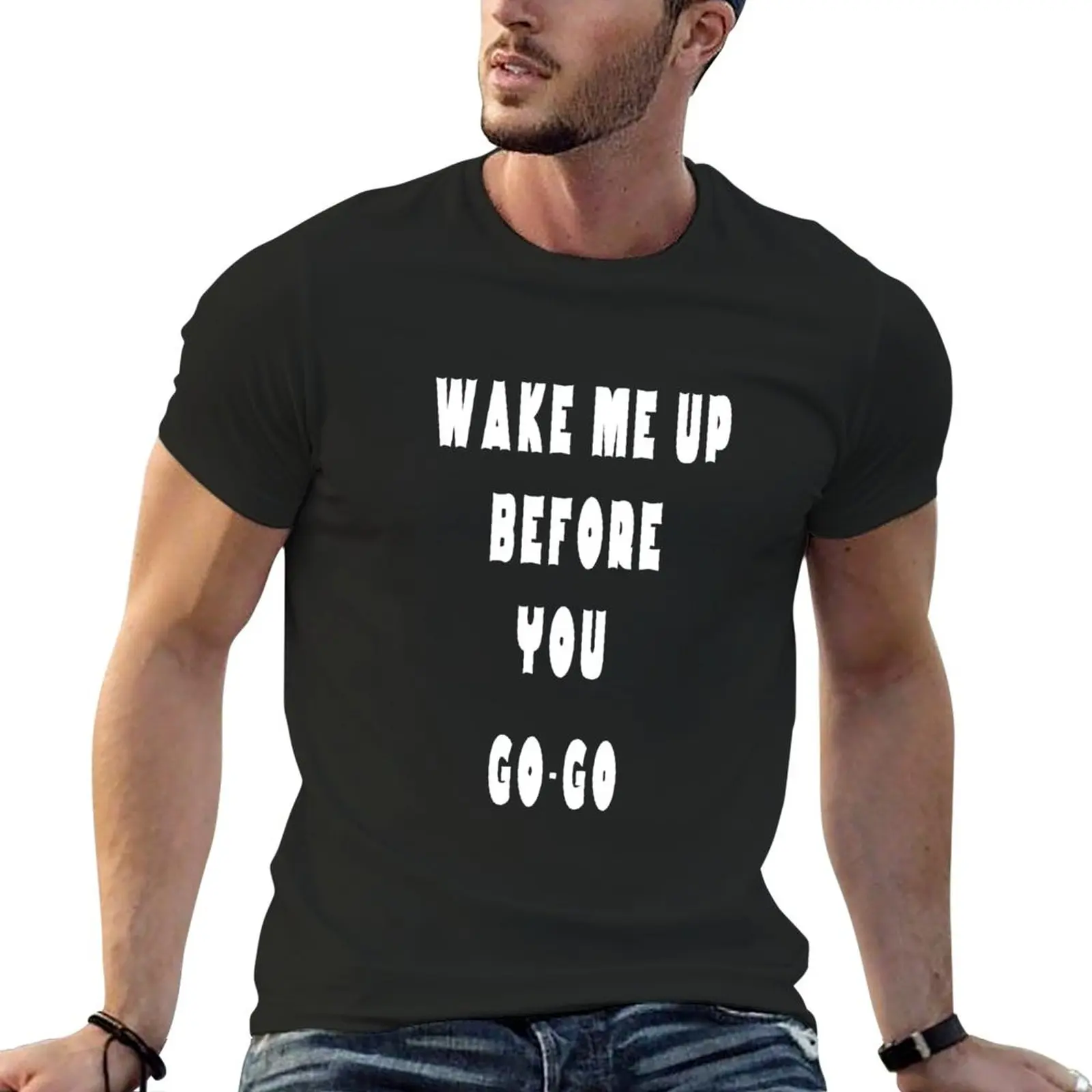 

Новая футболка Wake me up before you go, футболки большого размера, великолепная футболка для мальчика, облегающие футболки для мужчин
