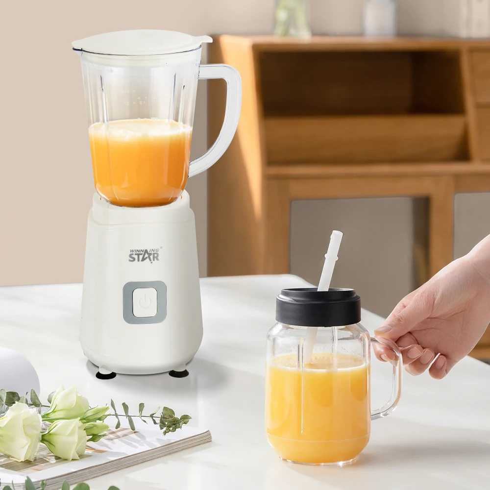 Kitchen Blender 600ML Electric Juicer EU/UK Plug Smoothie Milkshake Juice Maker Machine Automatic Fresh Squeezed Fruit Blender 5