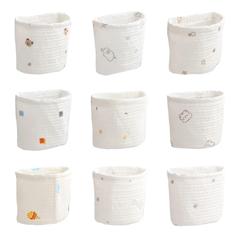 

Q81A Baby Cribs Bag Newbron Bedside Storage Diaper Pockets Cartoon