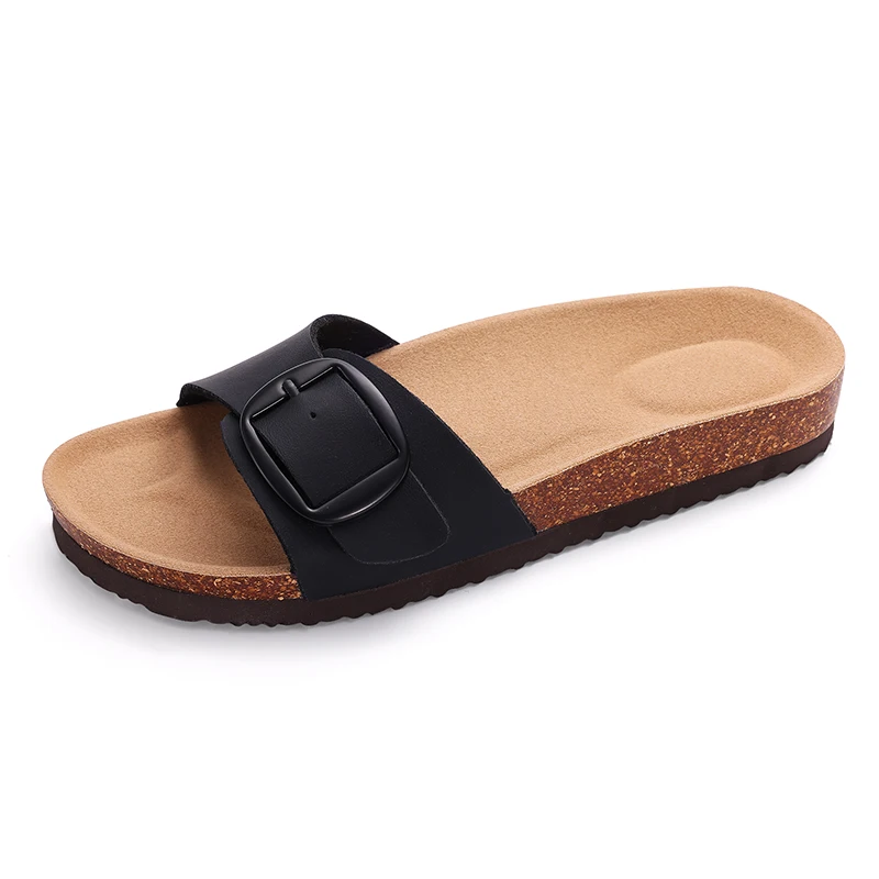 Women Casual Nonslip Beach Sandals Cork Footbed Slippers