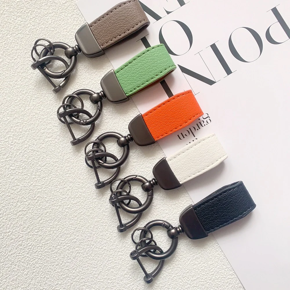 FrenchSheepskinKeyHolderWomenHighQualityHardwareGoldColor