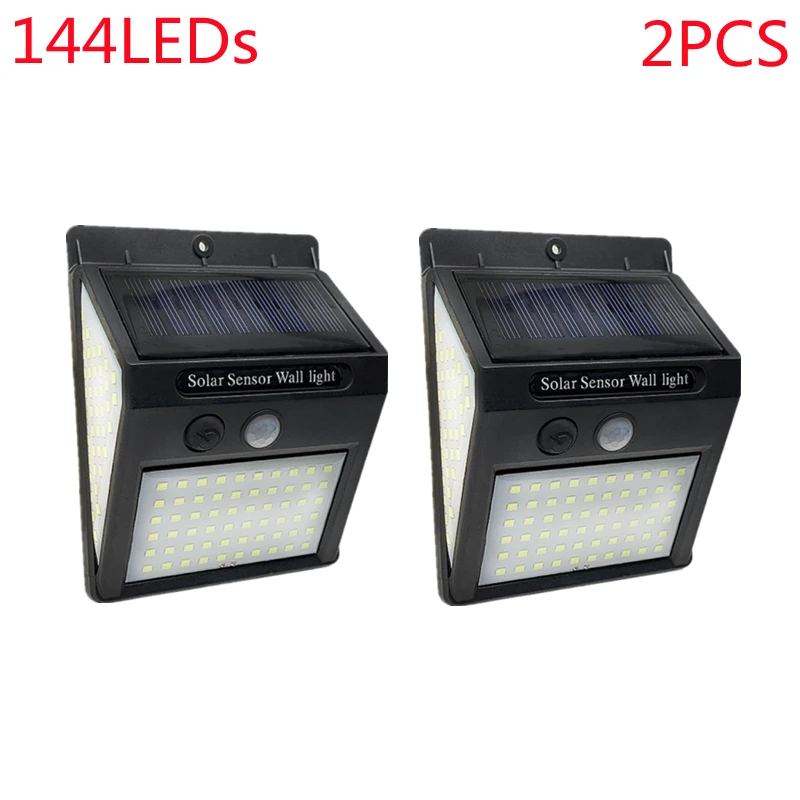 100/144 LED Solar Lamp Outdoor Waterproof Solar Powered Spotlights PIR Motion Sensor Street Light for Garden Decoration 3 Modes solar ground lights Solar Lamps