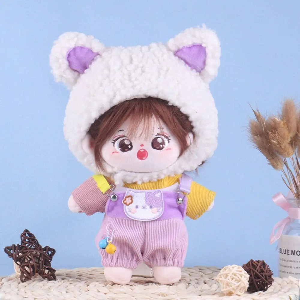 Doll Clothes 20cm Cotton Doll Clothes Head Cover Onesuit Star Doll Clothes Lovely Dress Up Doll Winter Outfit Children's Gift b7 magnetic buckle notebook lovely fruit hardcover pu cover weekly planning office