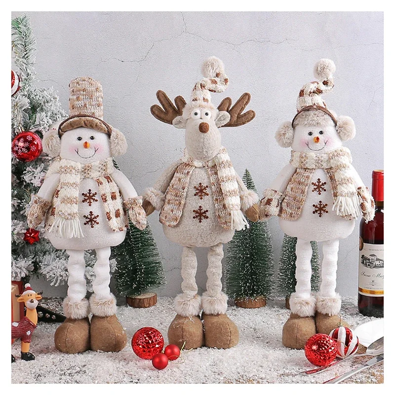 

1 шт. рождественские телескопические украшения для кукол снеговика вязаная кукла Лось свободные украшения детские подарки украшение для дома